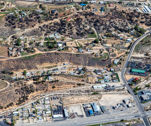 life in lebec arial shot